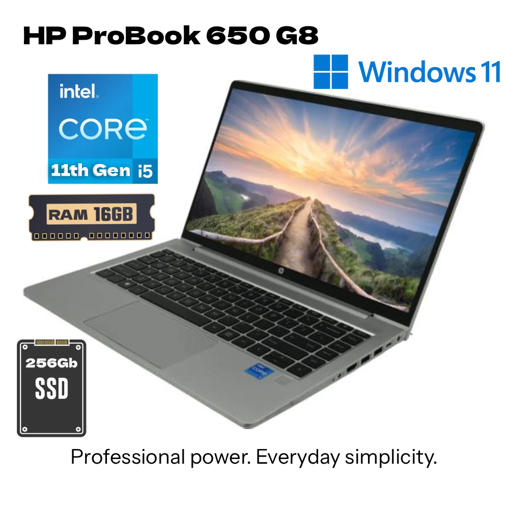 HP ProBook 650 G8 NoteBook | i5 11th Gen | 16Gb RAM | 256Gb Storage
