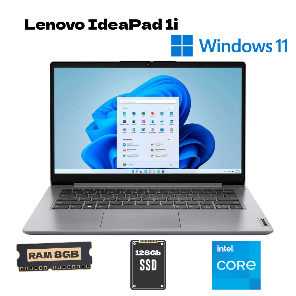 Lenovo IdeaPad 1i | Intel | 8GB RAM | 128Gb SSD