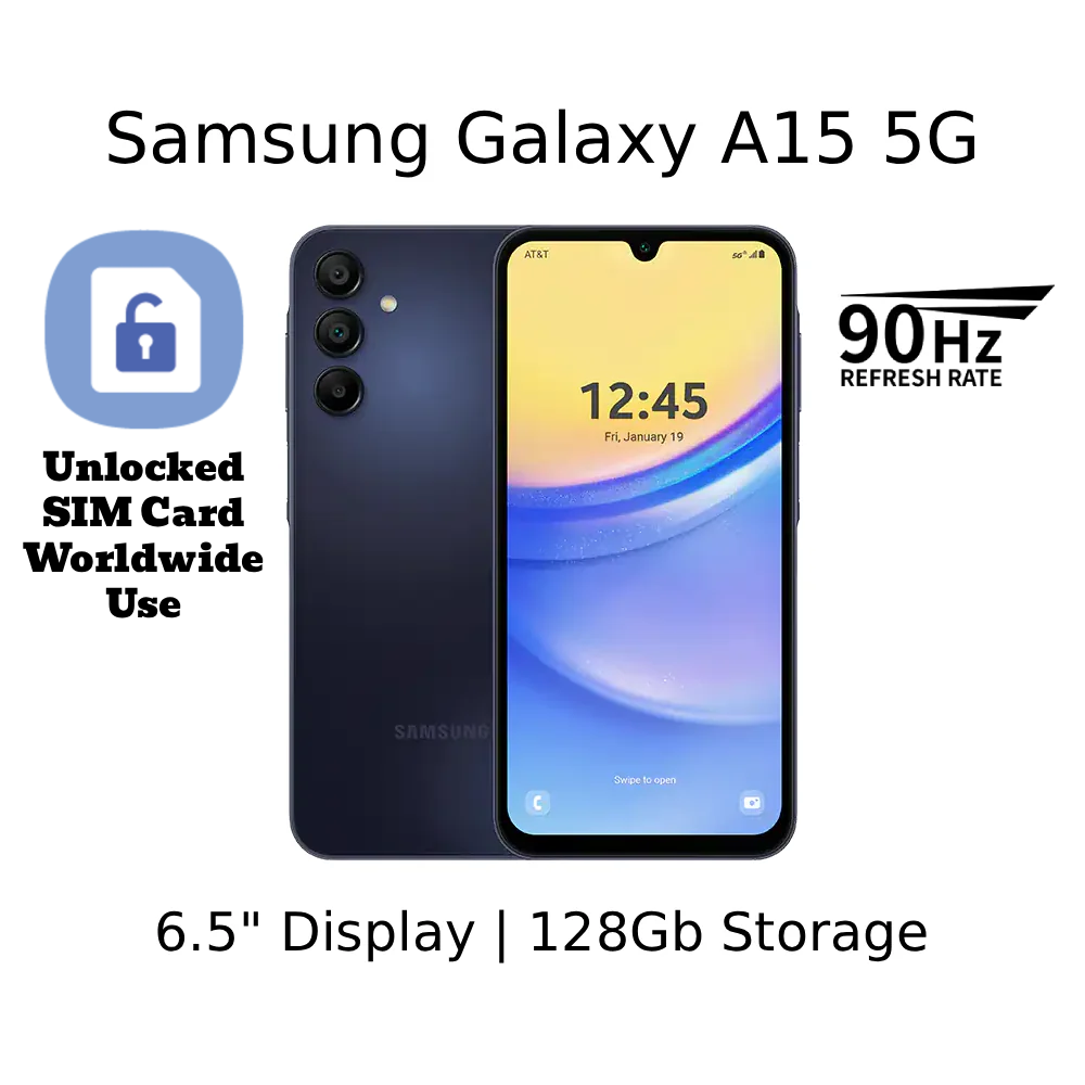 Samsung Galaxy A15 5G Unlocked WorldWide - 6.5" | 128Gb Storage